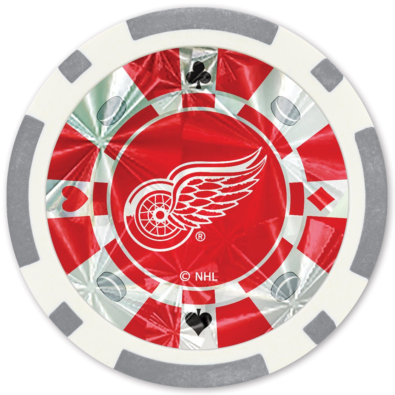 Detroit Red Wings NHL Poker Chips 20pc