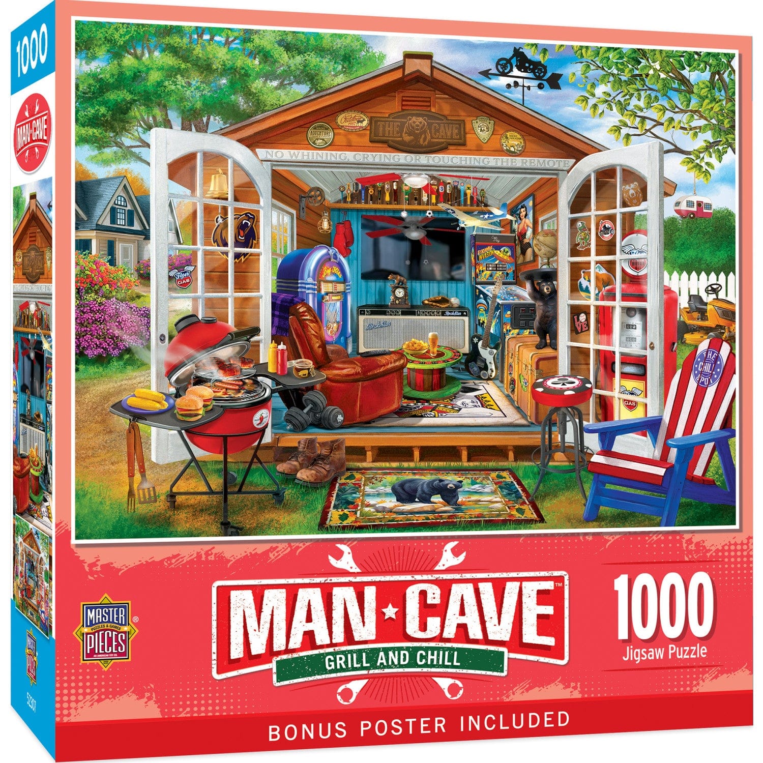 Man Cave - Grill and Chill 1000 Piece Jigsaw Puzzle