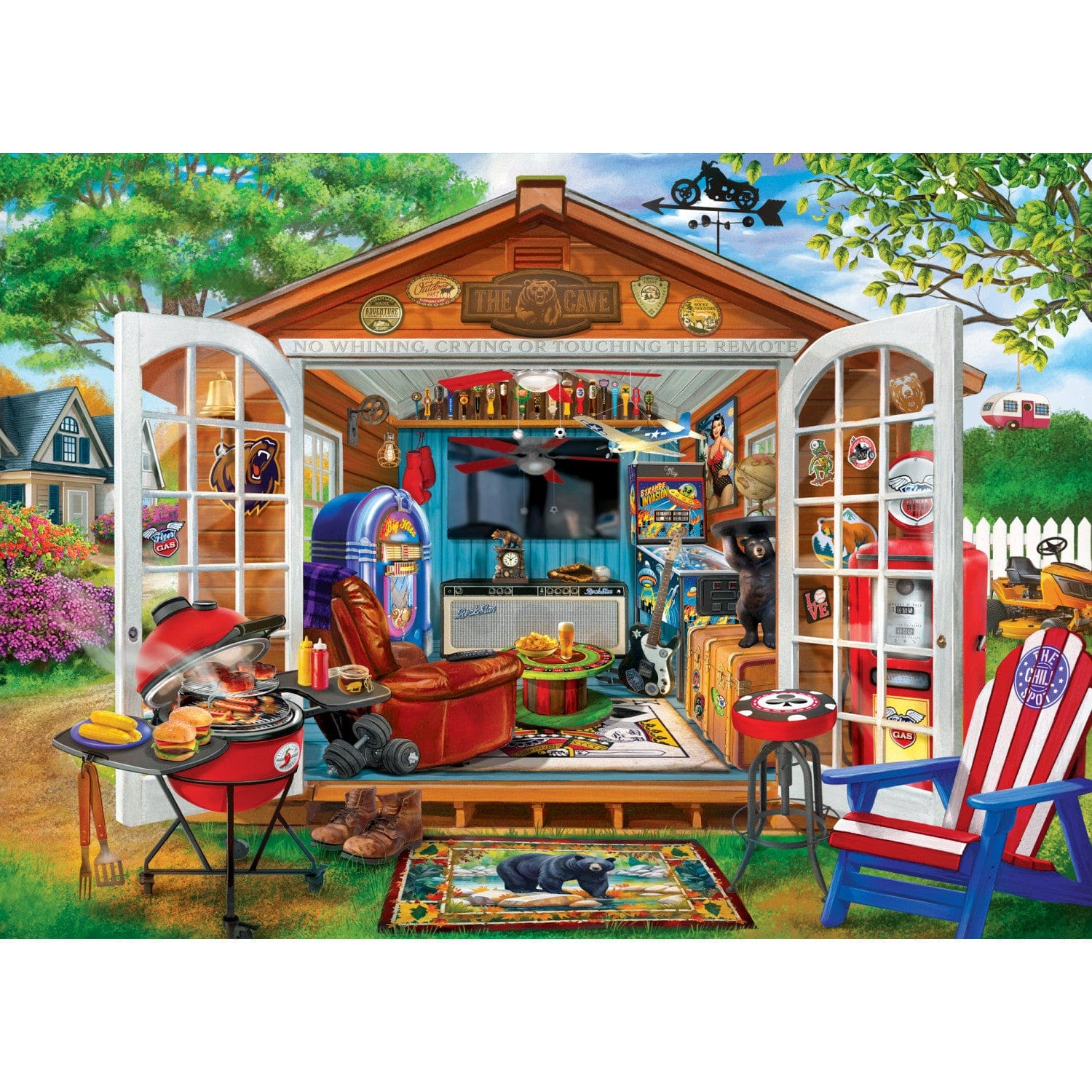 Man Caves - Grill and Chill 1000 Piece Puzzle