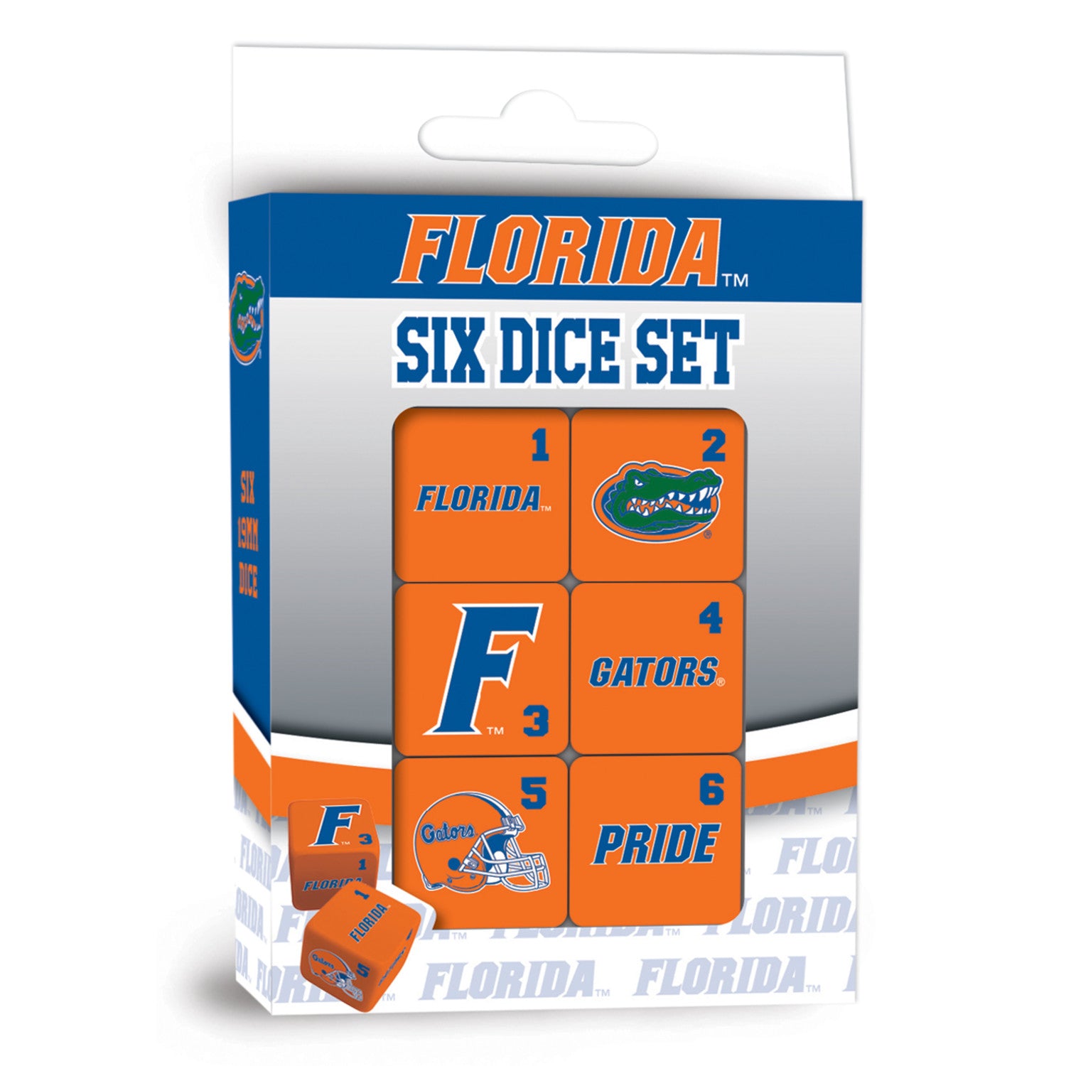 Florida Gators Dice Set - 19mm