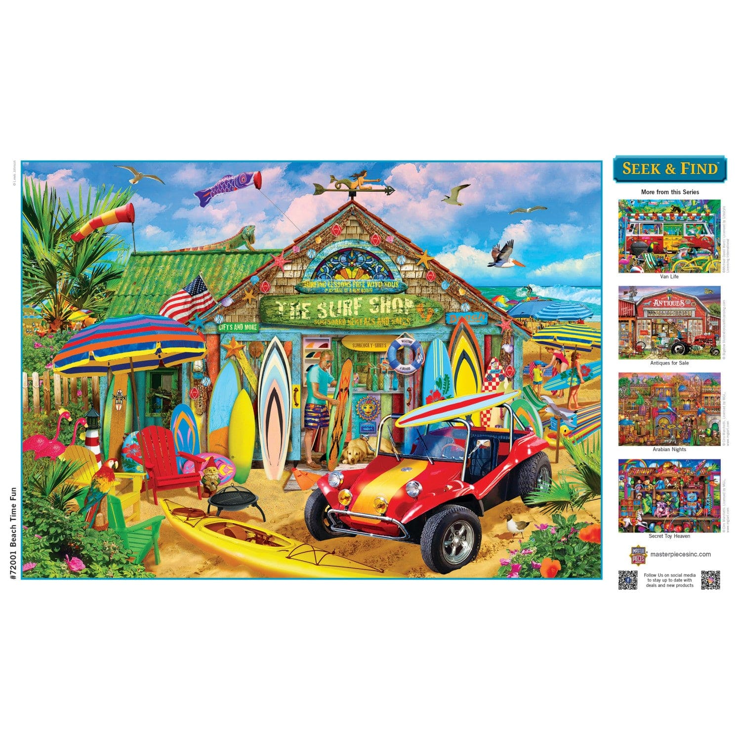 Seek & Find - Beach Time Fun 1000 Piece Jigsaw Puzzle