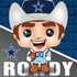 Dallas Cowboys NFL Mascot 100 Piece Square Puzzle