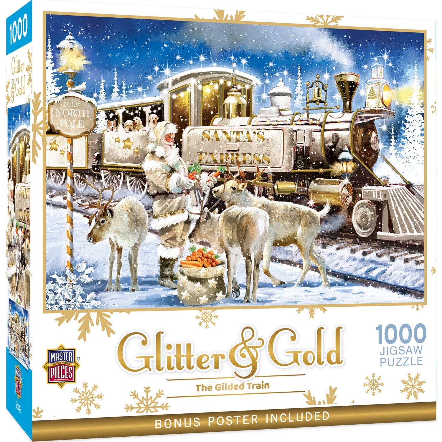 Glitter & Gold - The Gilded Train 1000 Piece Puzzle