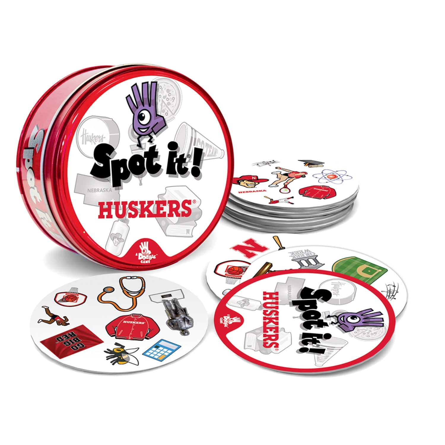 Nebraska Cornhuskers NCAA Spot It! Game