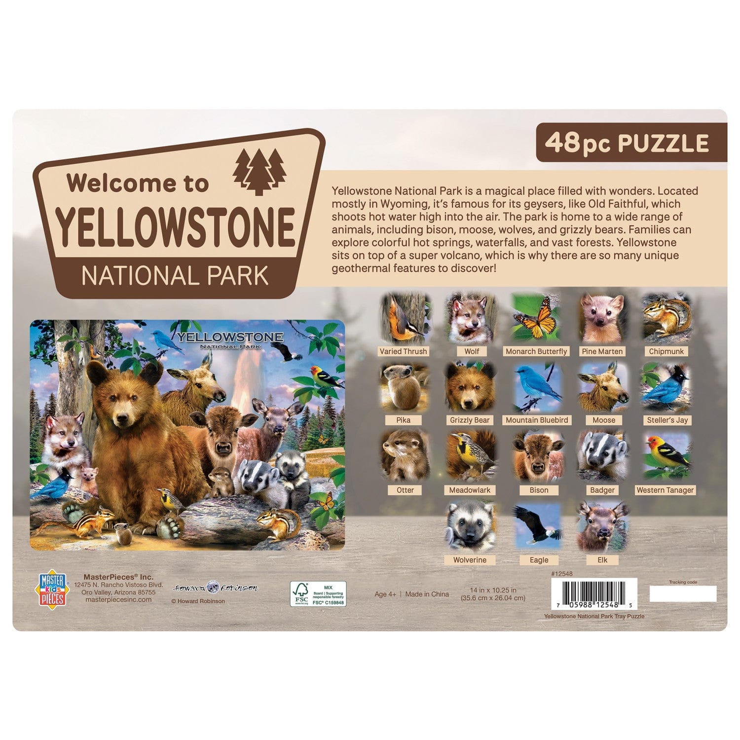 Yellowstone National Park 48 Piece Tray Puzzle