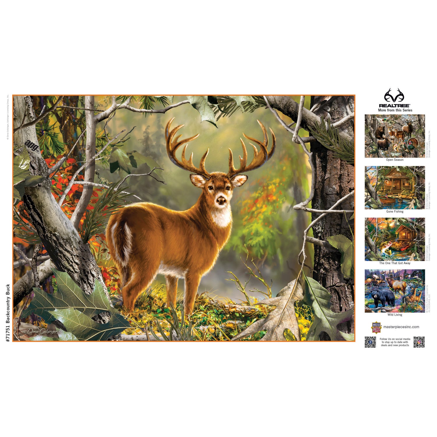 MasterPieces  Realtree - Backcountry Buck 1000 Piece Puzzle – MasterPieces  Puzzle Company INC
