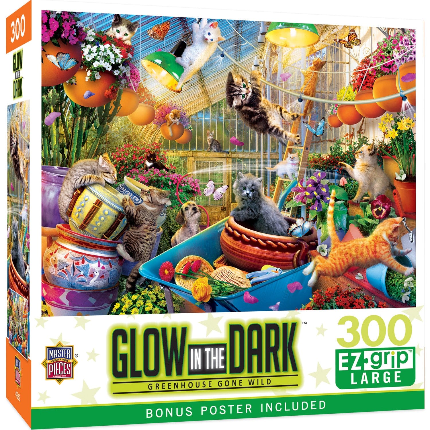 Glow in the Dark - Greenhouse Gone Wild 300 Piece EZ Grip Jigsaw Puzzle