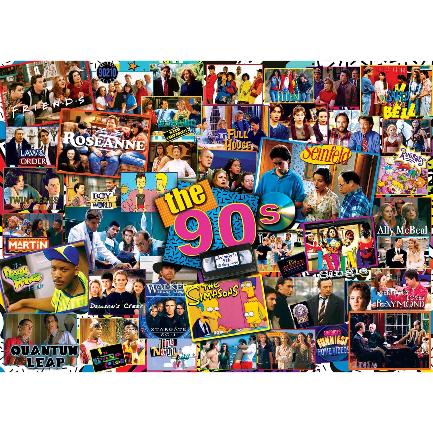 TV Time - 90's Shows 1000 Piece Puzzle