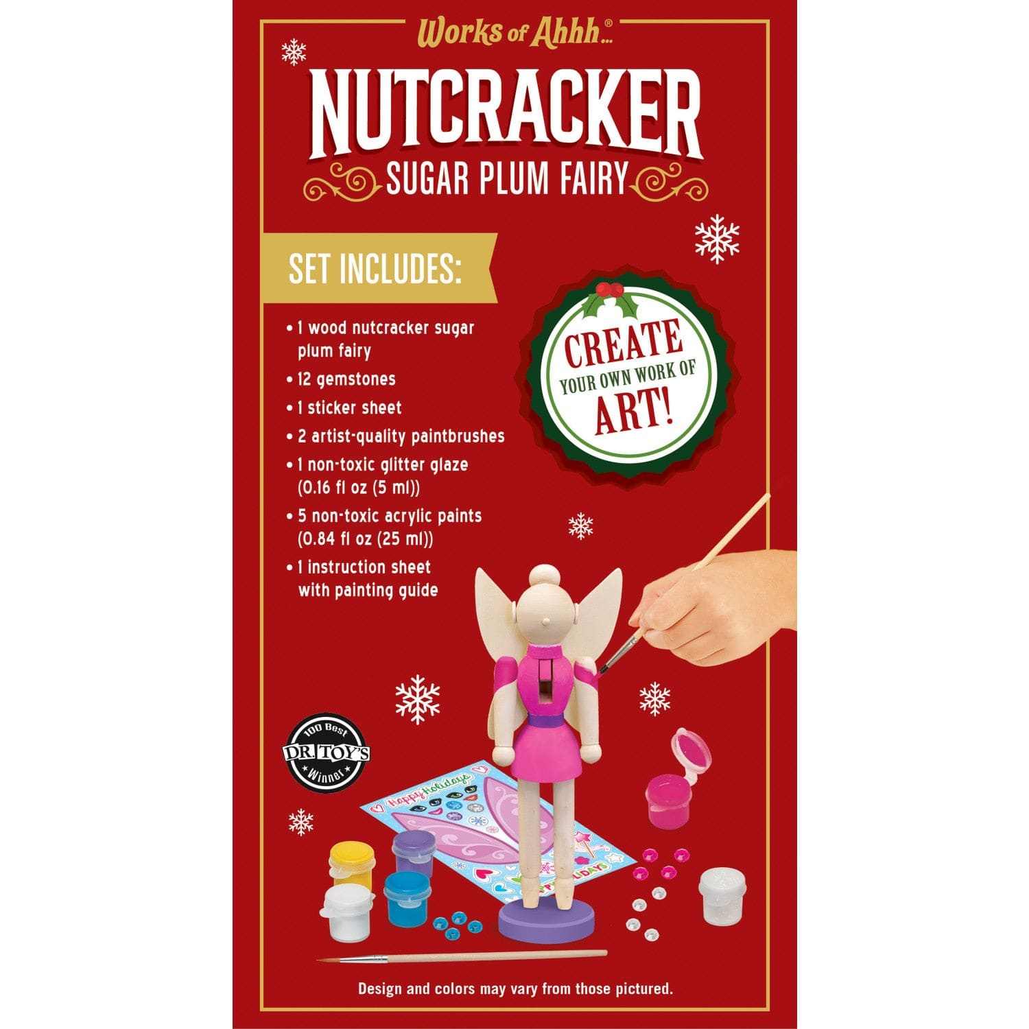 Nutcracker Sugarplum Fairy - Holiday Wood Paint Kit