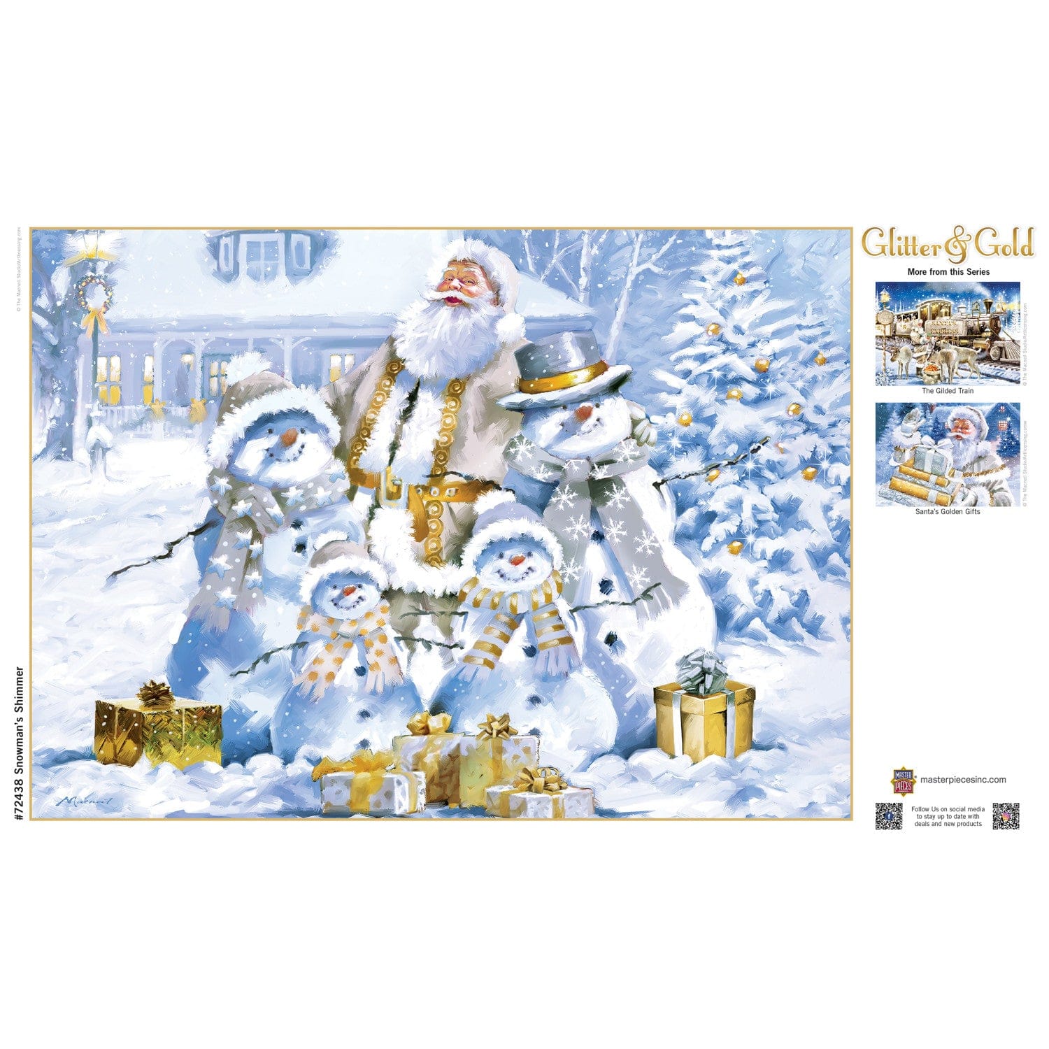 Glitter & Gold - Snowman's Shimmer 1000 Piece Puzzle