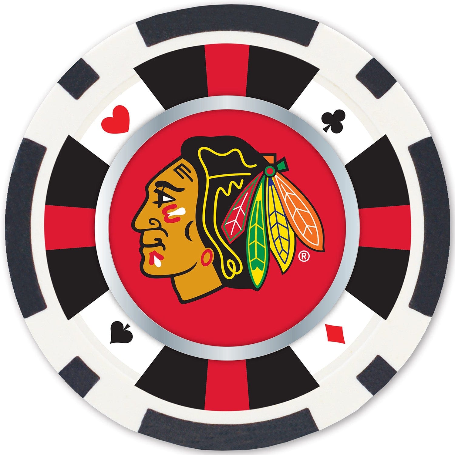 Chicago Blackhawks NHL Poker Chips 100pc