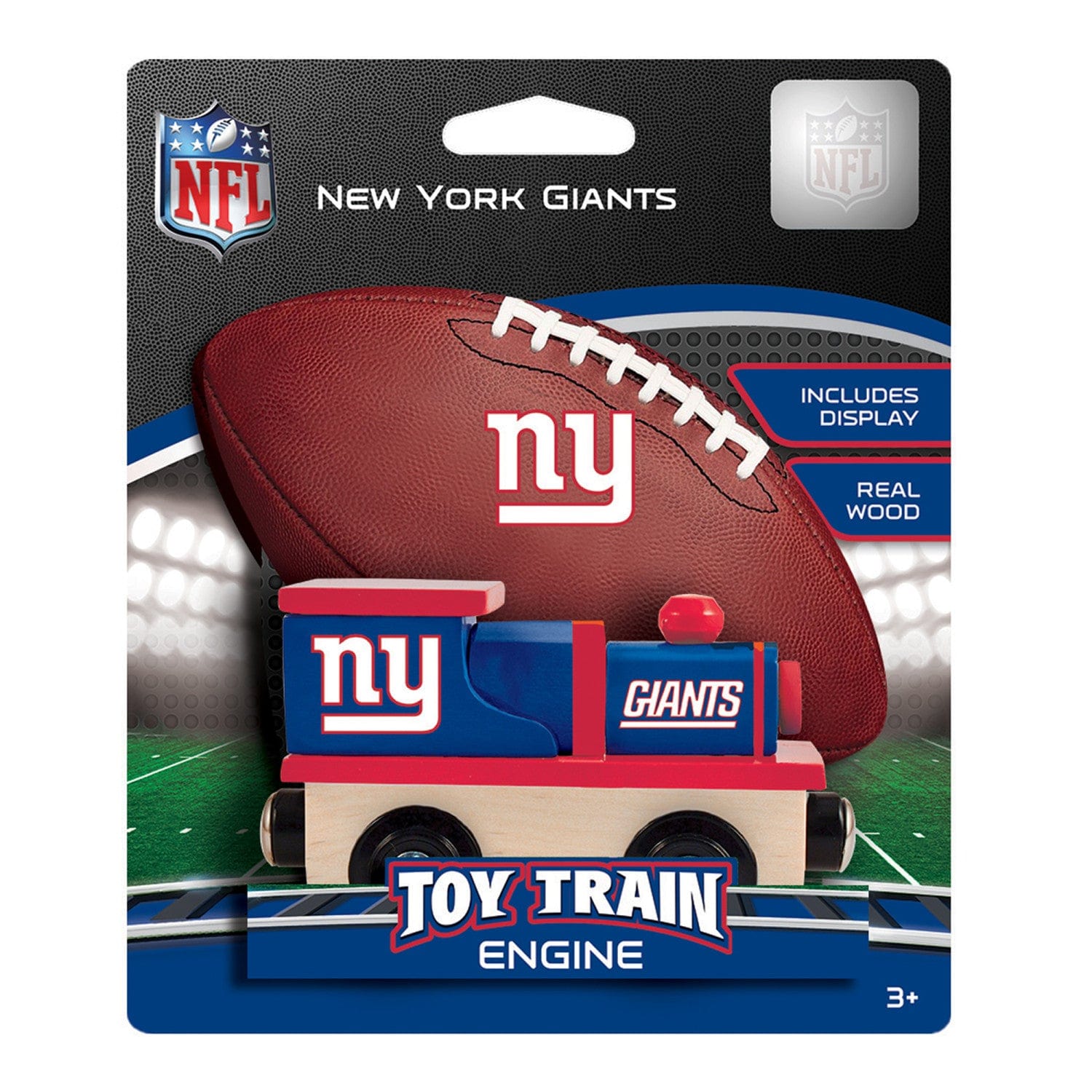 New York Giants NFL Wood Train Engine