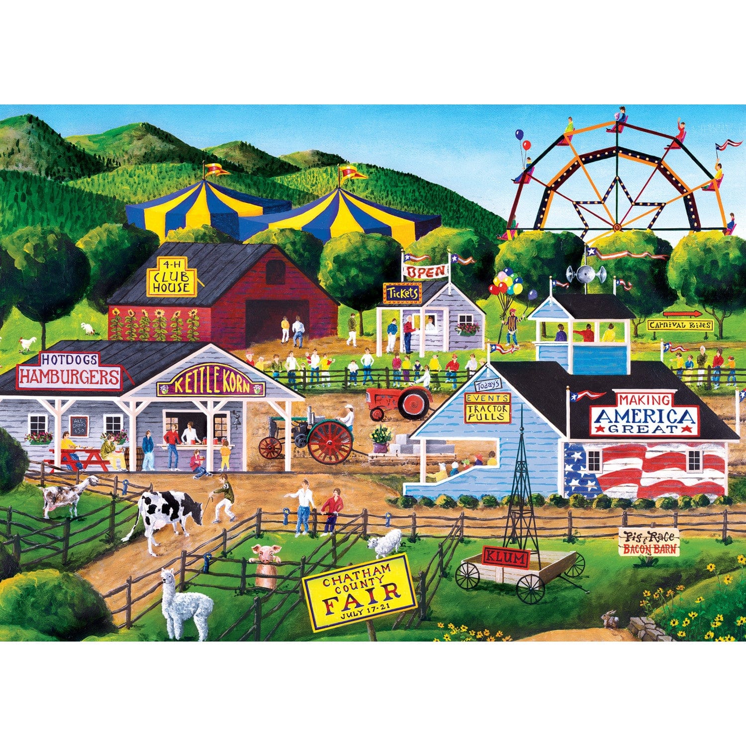 Fairs & Festivals - Summer Carnival 1000 Piece Puzzle