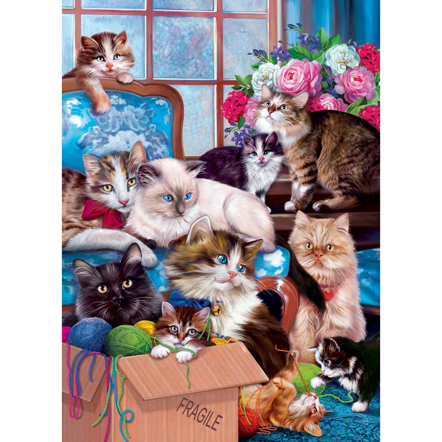 Furry Friends - Trouble Makers 1000 Piece Puzzle