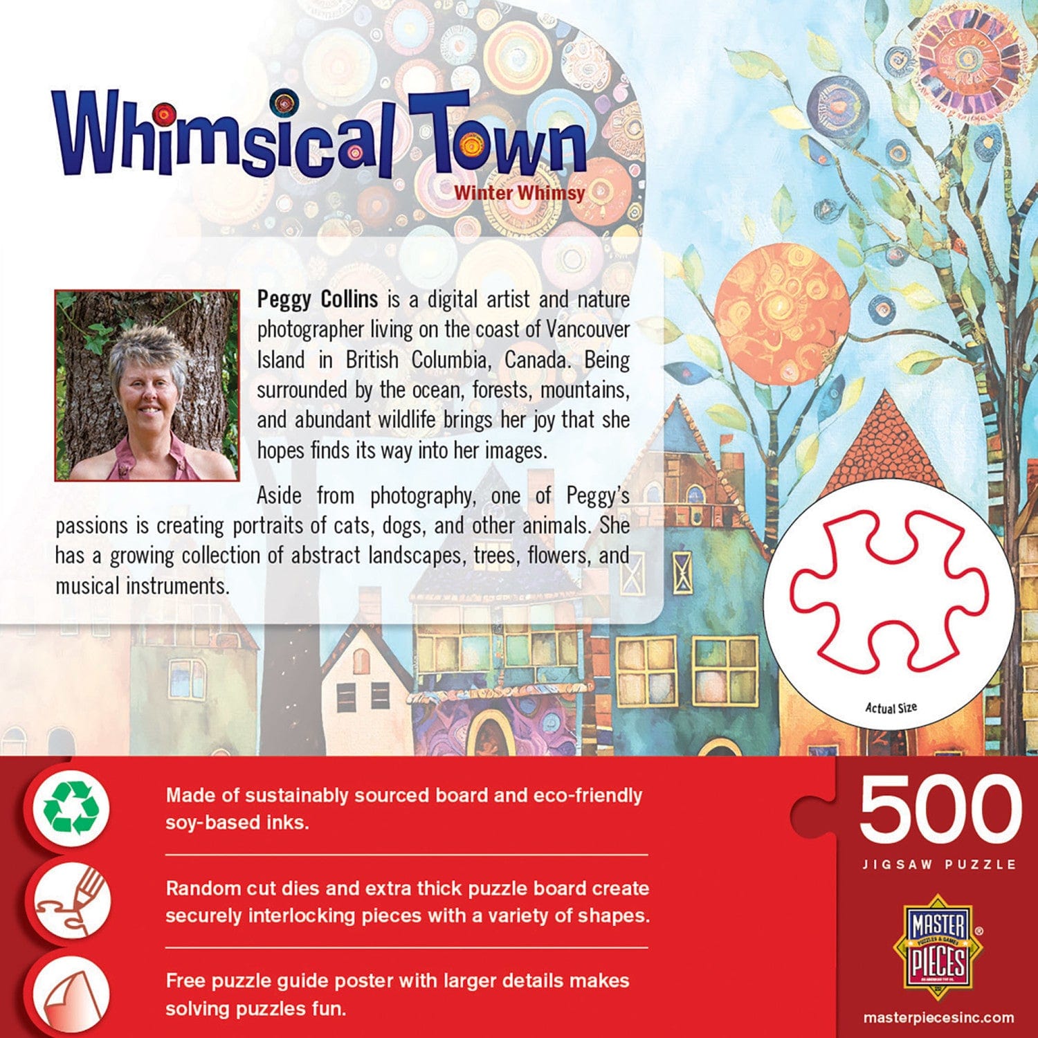 Whimsical Town - Winter Whimsey 500 Piece Jigsaw Puzzle