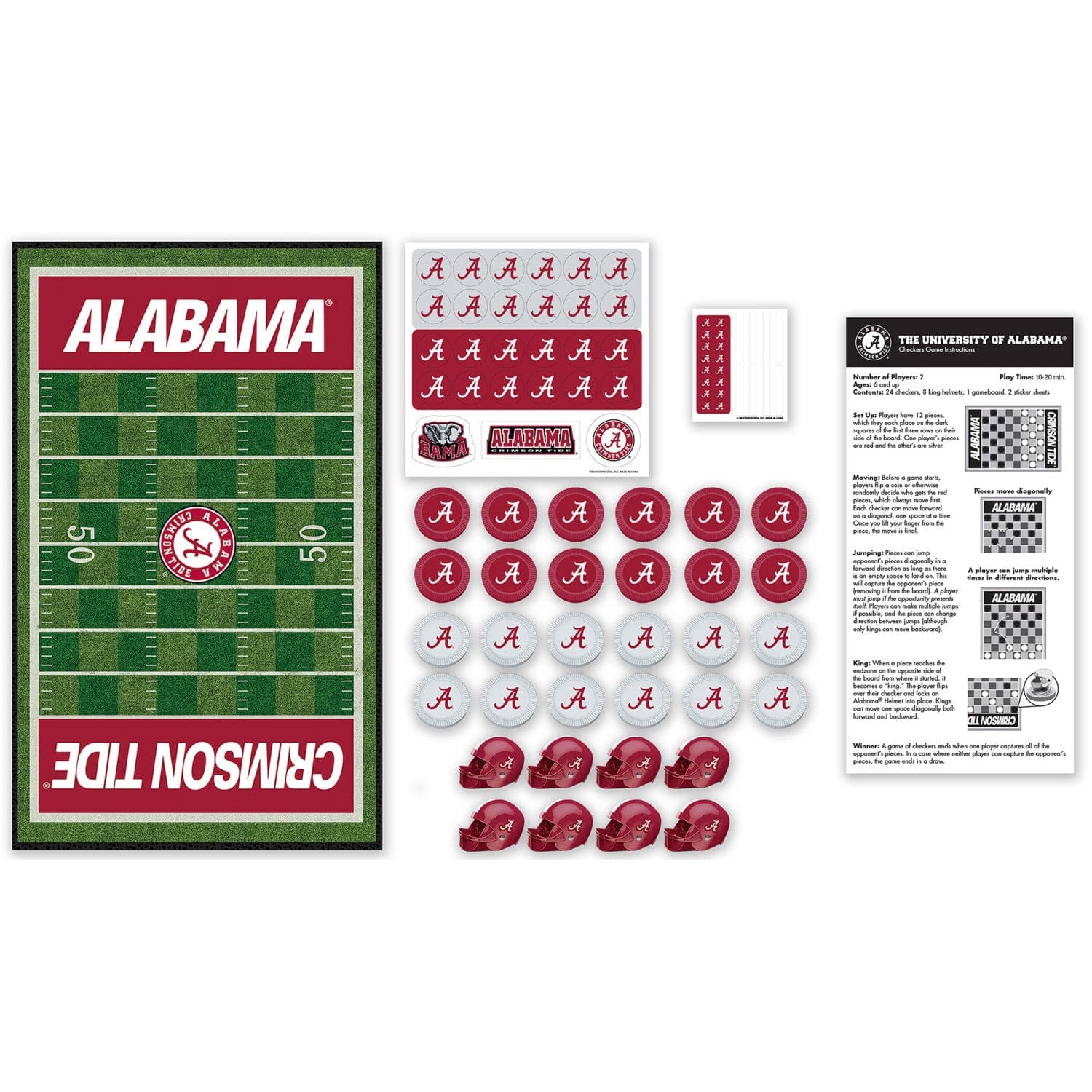 Alabama Crimson Tide NCAA Checkers