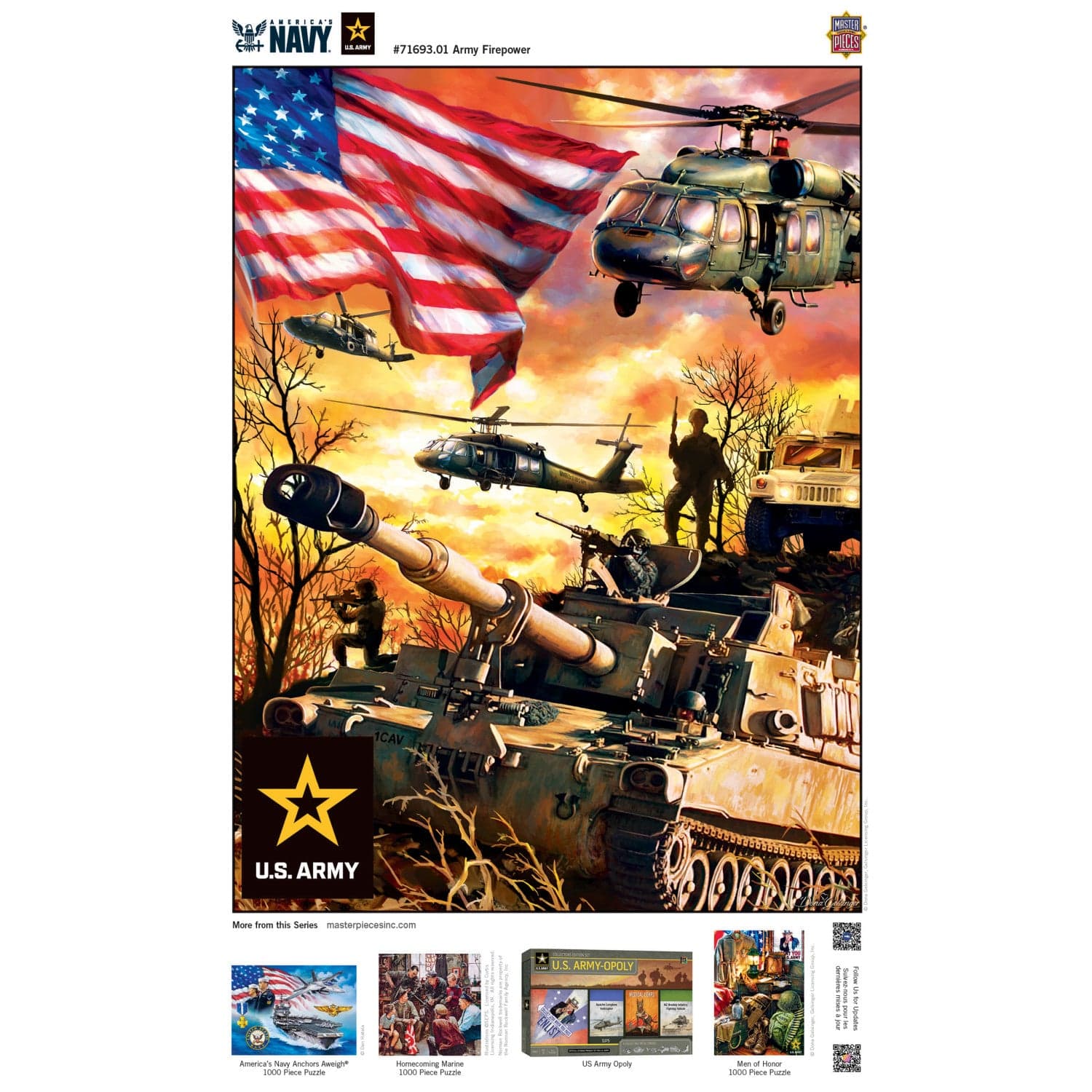 U.S. Army - Army Firepower 1000 Piece Jigsaw Puzzle