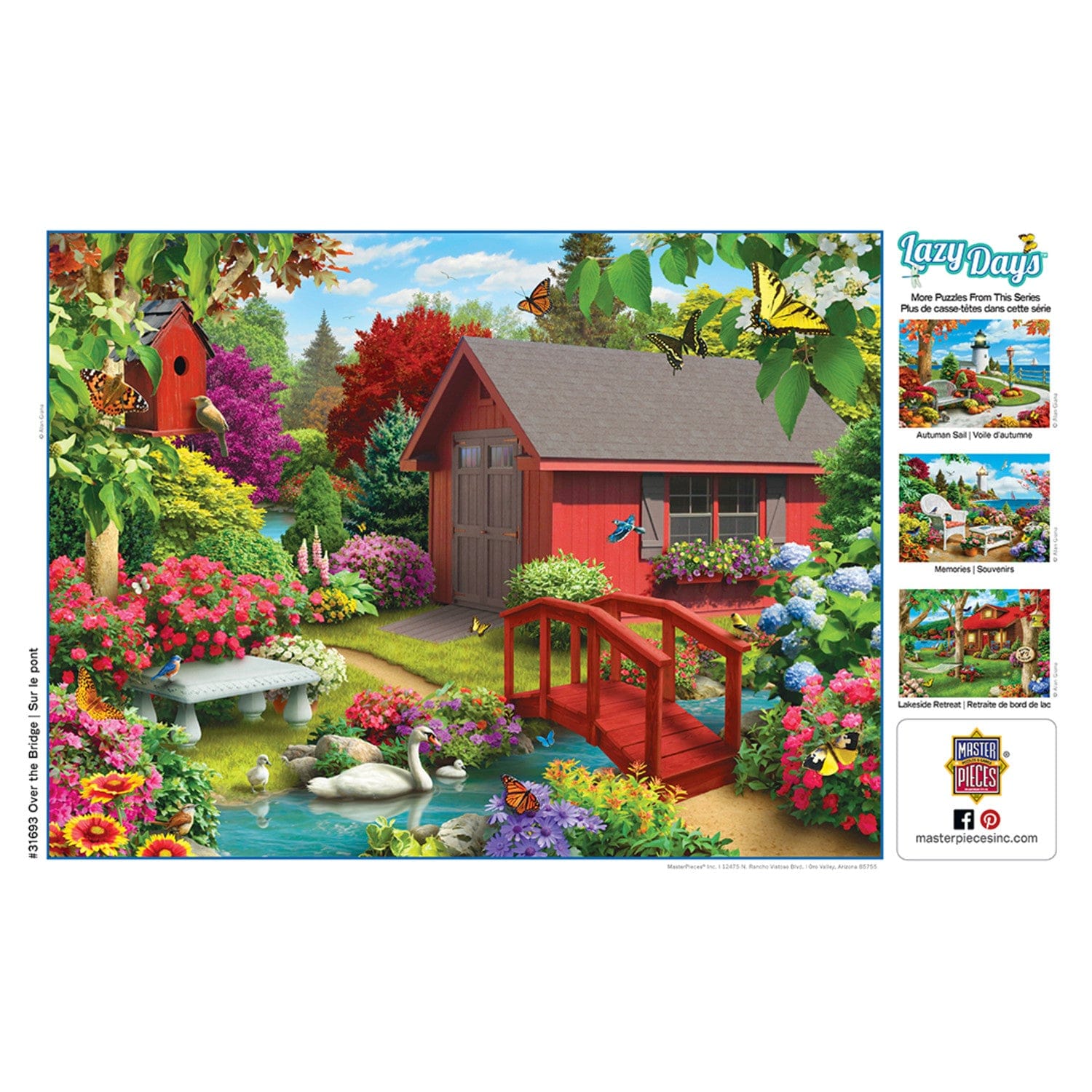 Lazy Days - Over the Bridge 750 Piece Jigsaw Puzzle