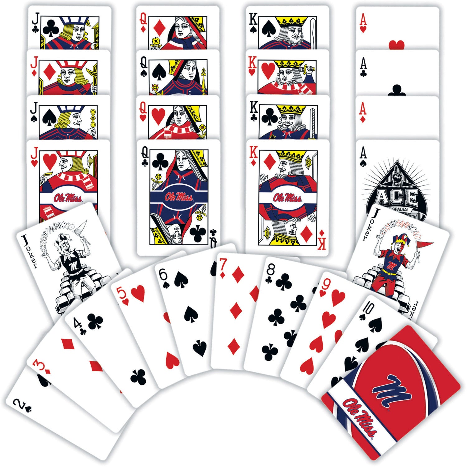 Ole Miss Rebels NCAA Playing Cards