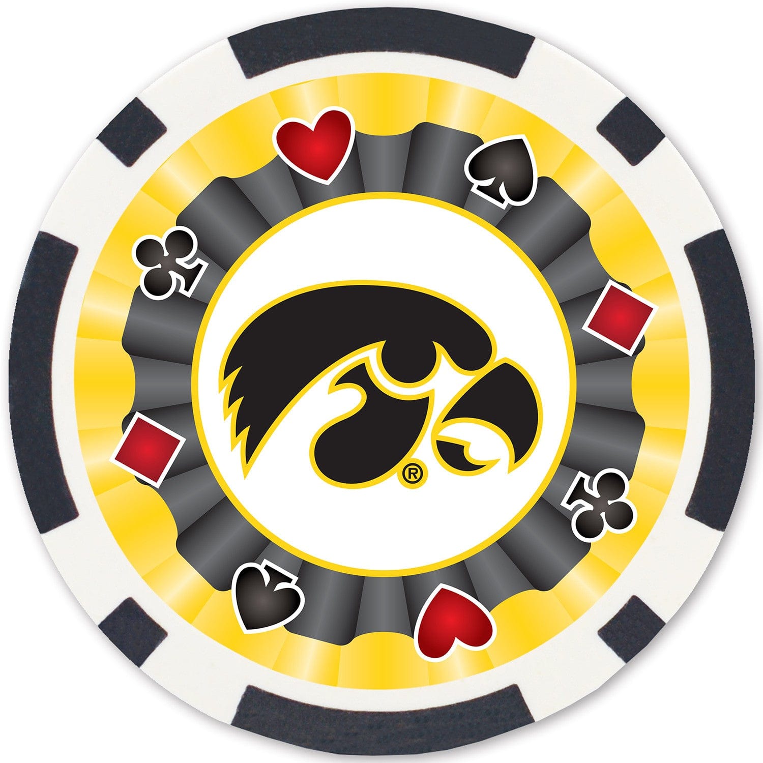 Iowa Hawkeyes NCAA Poker Chips 100pc