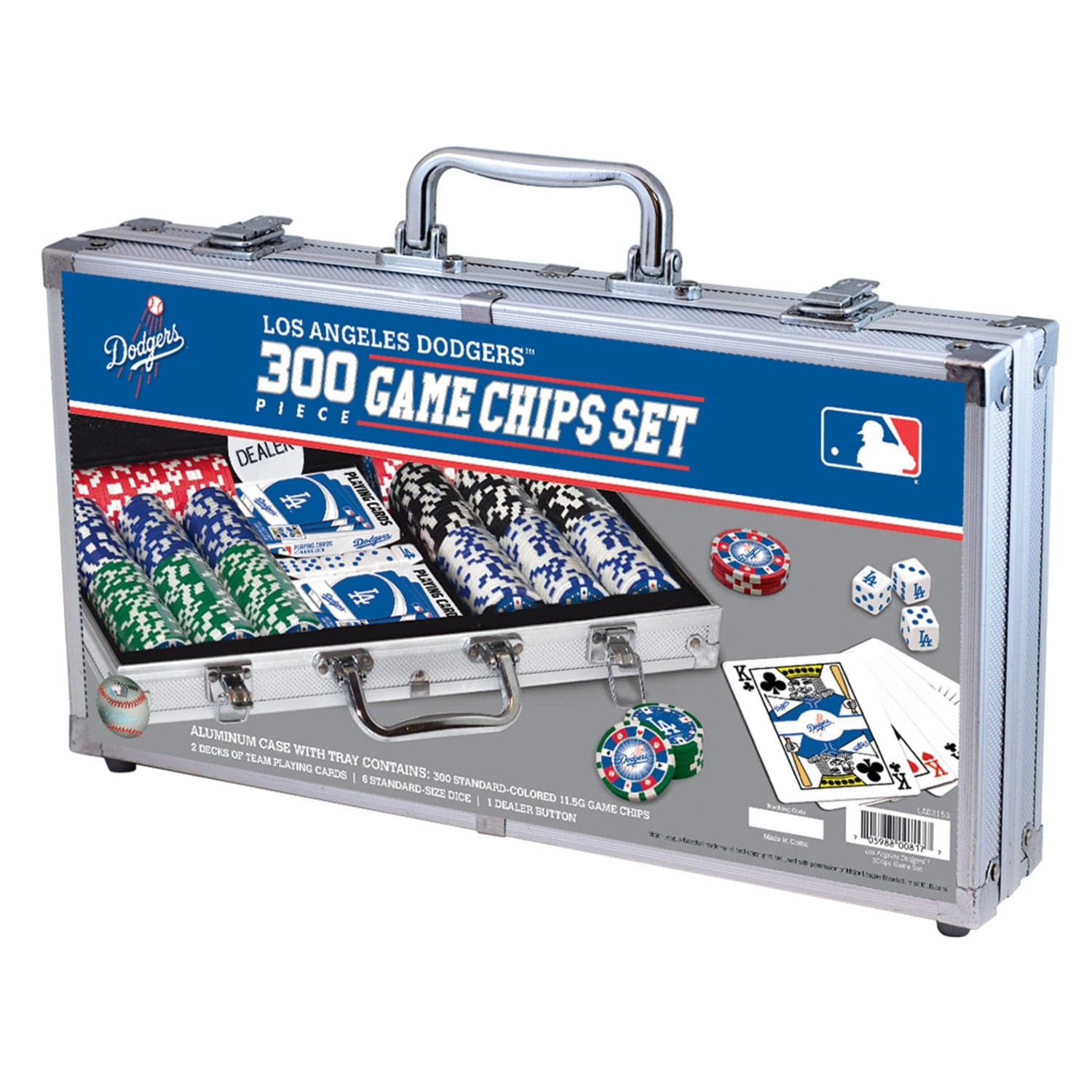 Los Angeles Dodgers 300 Piece Poker Set