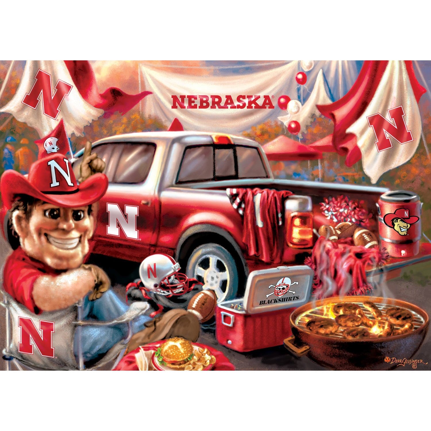 Nebraska Cornhuskers NCAA Gameday 1000pc Puzzle