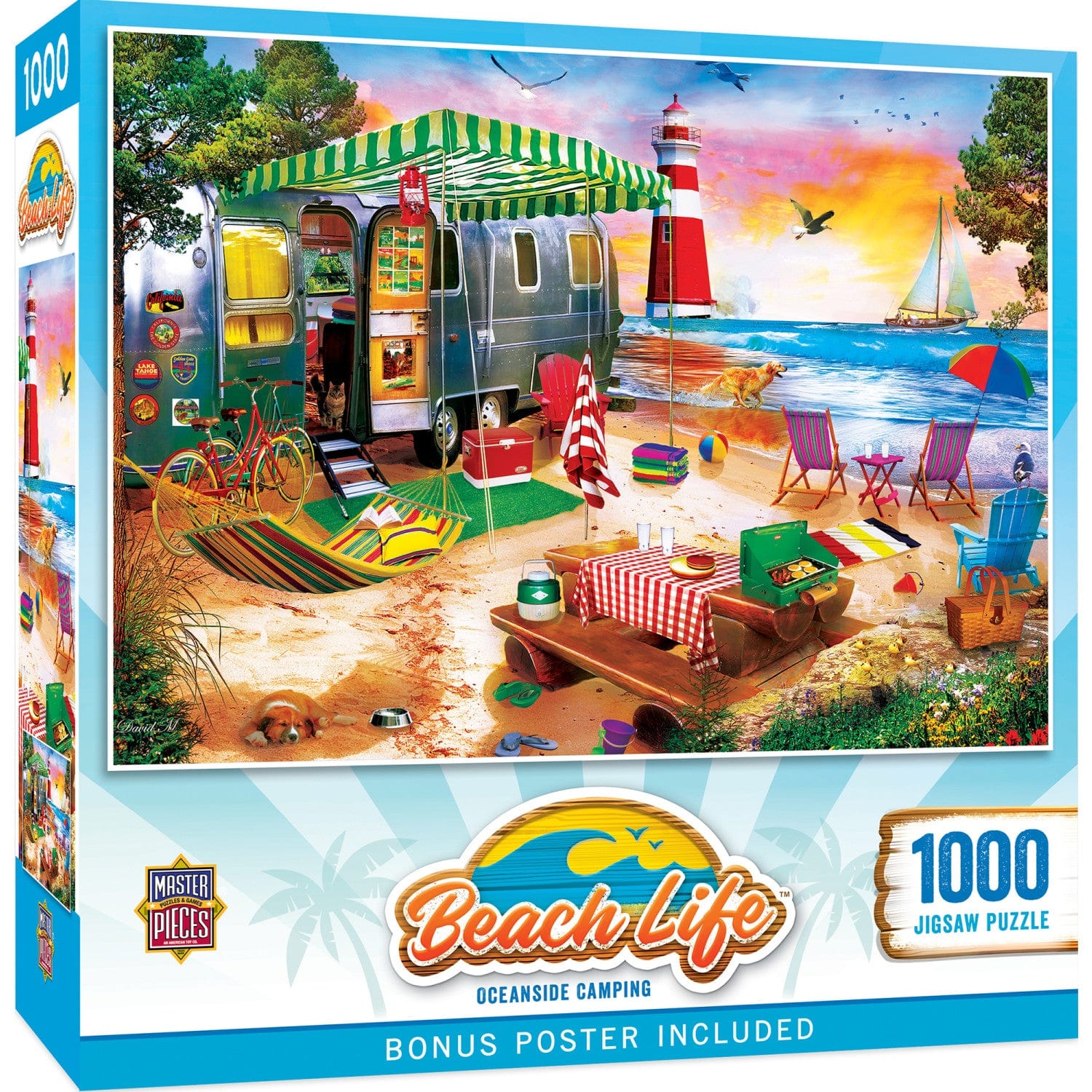 Beach Life - Oceanside Camping 1000 Piece Jigsaw Puzzle