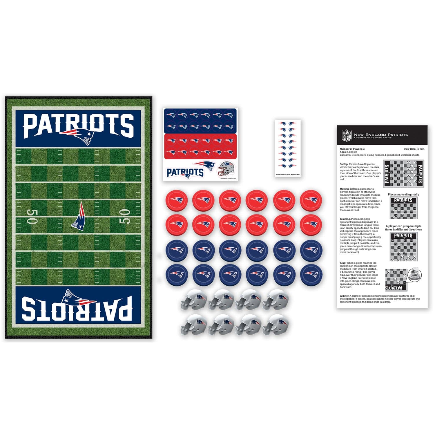 New England Patriots NFL Checkers