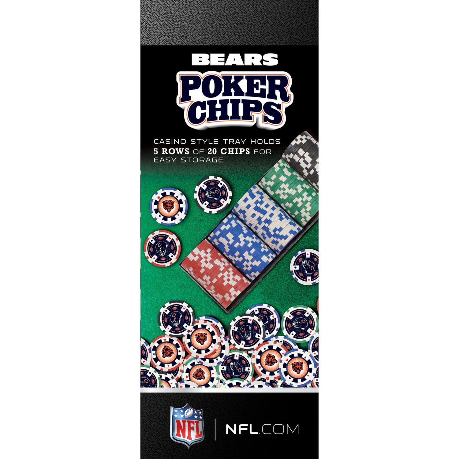 Chicago Bears NFL Poker Chips 100pc