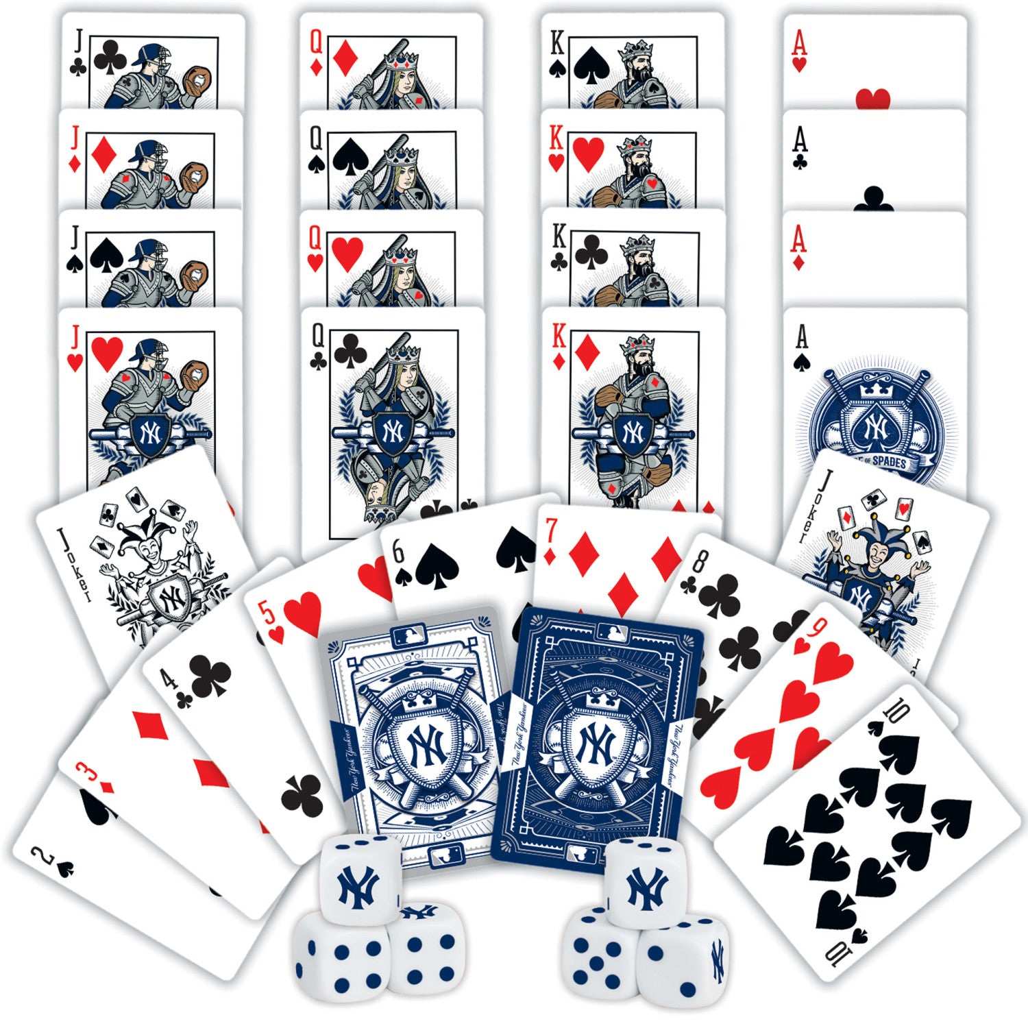 New York Yankees MLB 2-pack Playing Cards & Dice Set