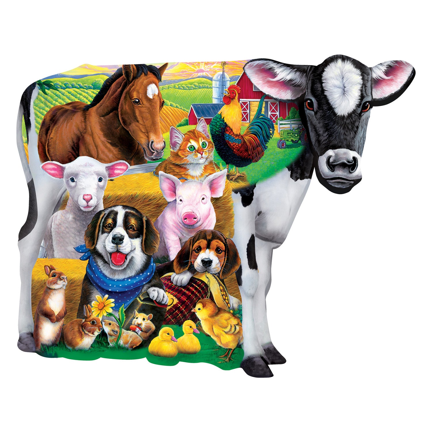 Farm Friends 100 Piece Shaped Puzzle