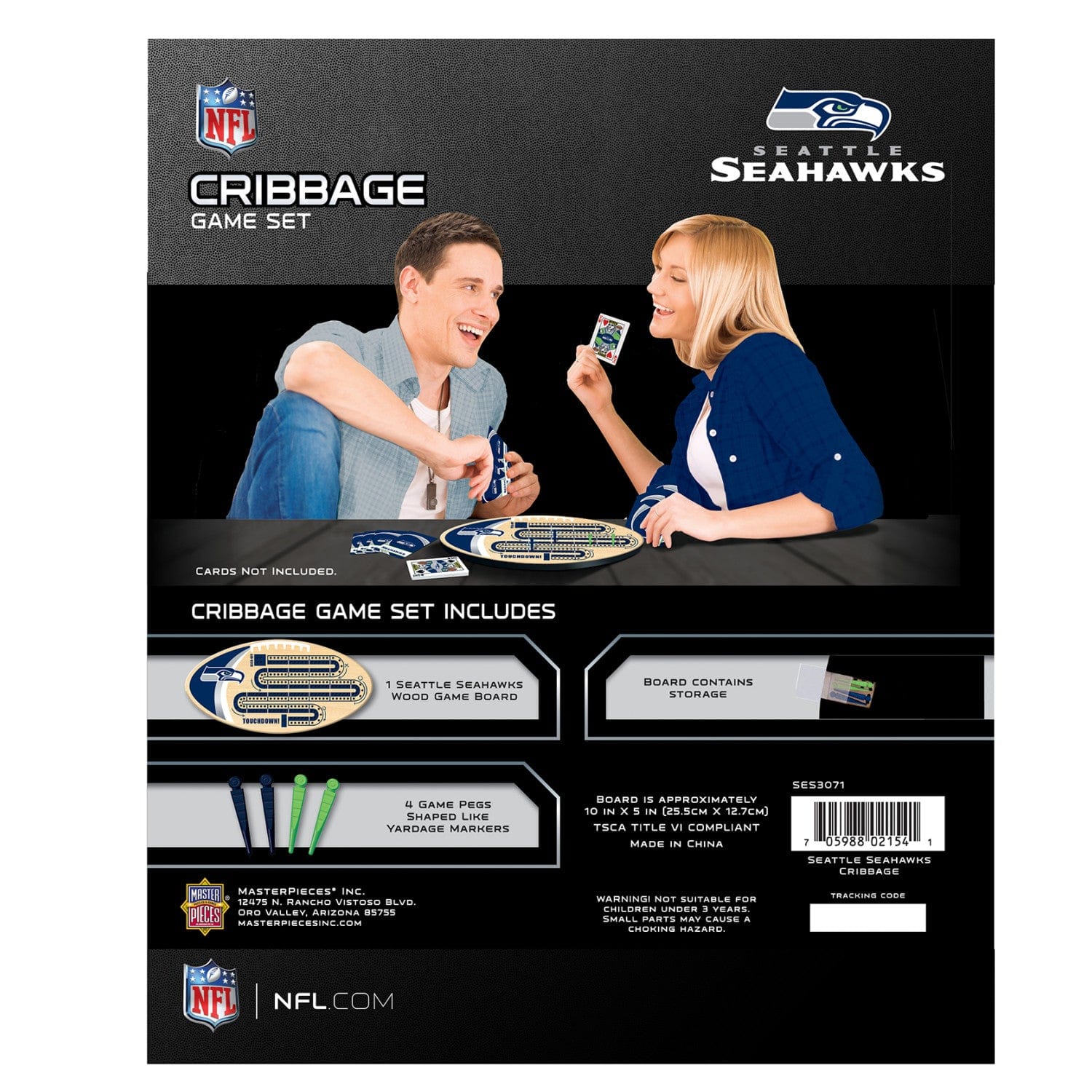 Seattle Seahawks NFL Cribbage