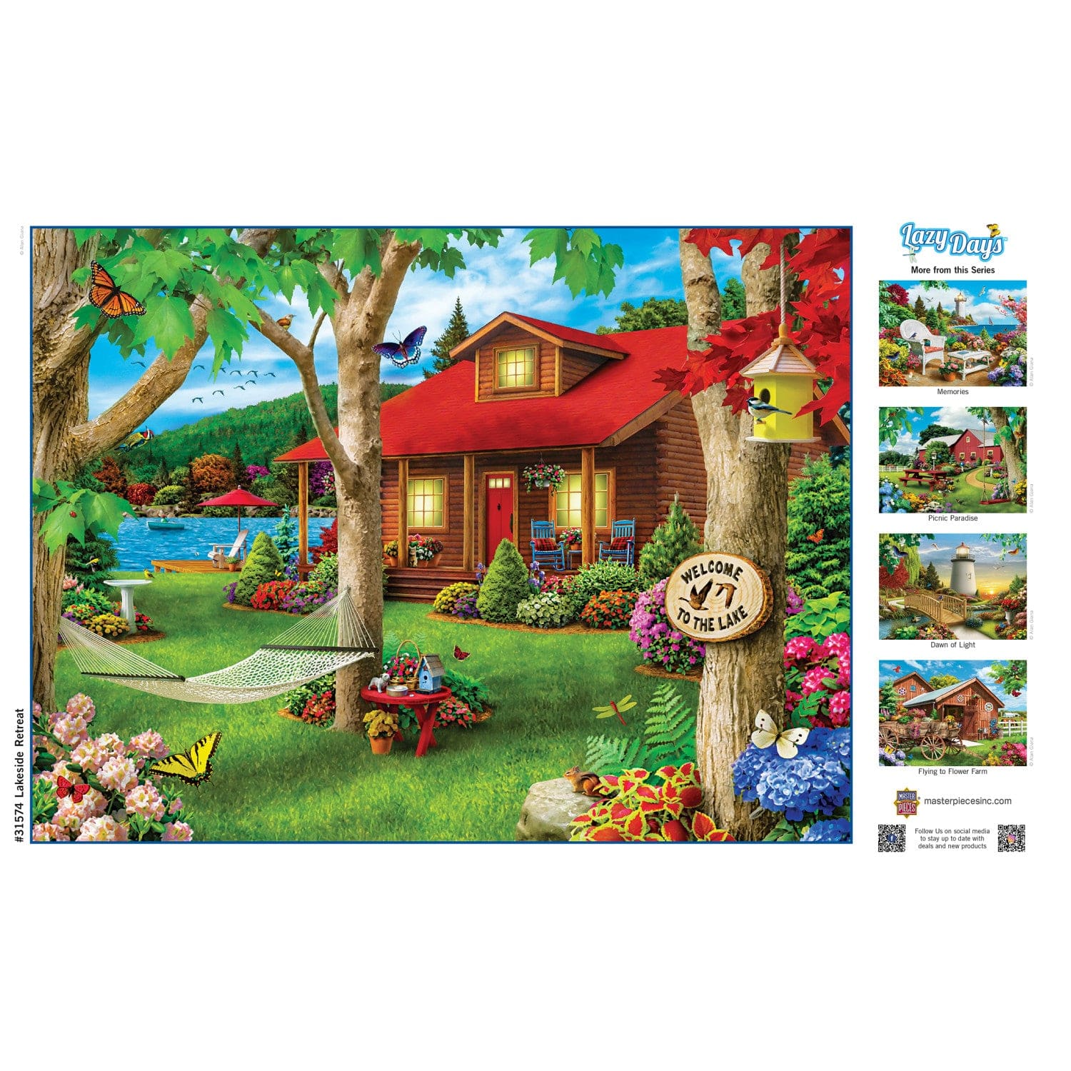 Lazy Days - Lakeside Retreat 750 Piece Jigsaw Puzzle