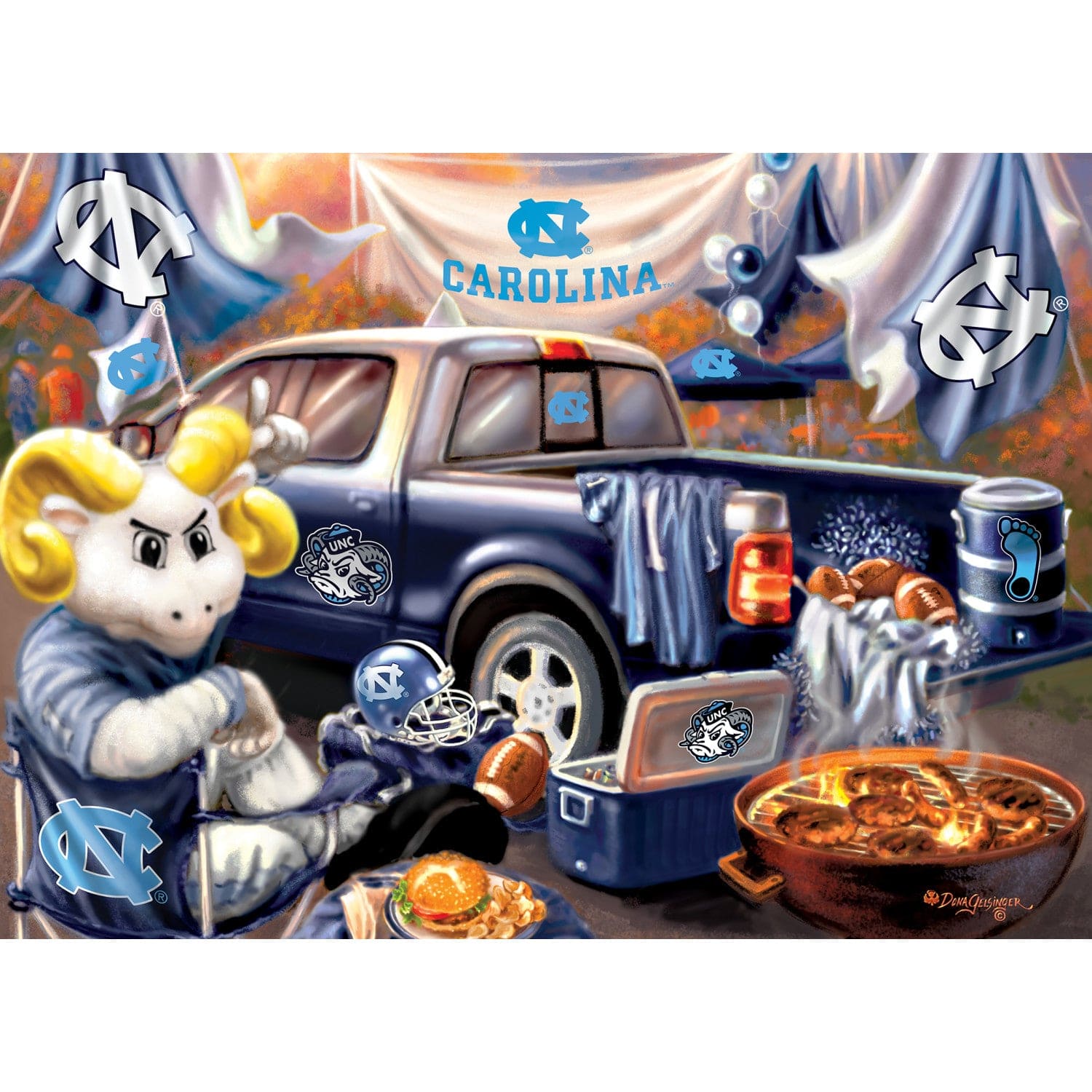 UNC Tar Heels NCAA Gameday 1000pc Puzzle