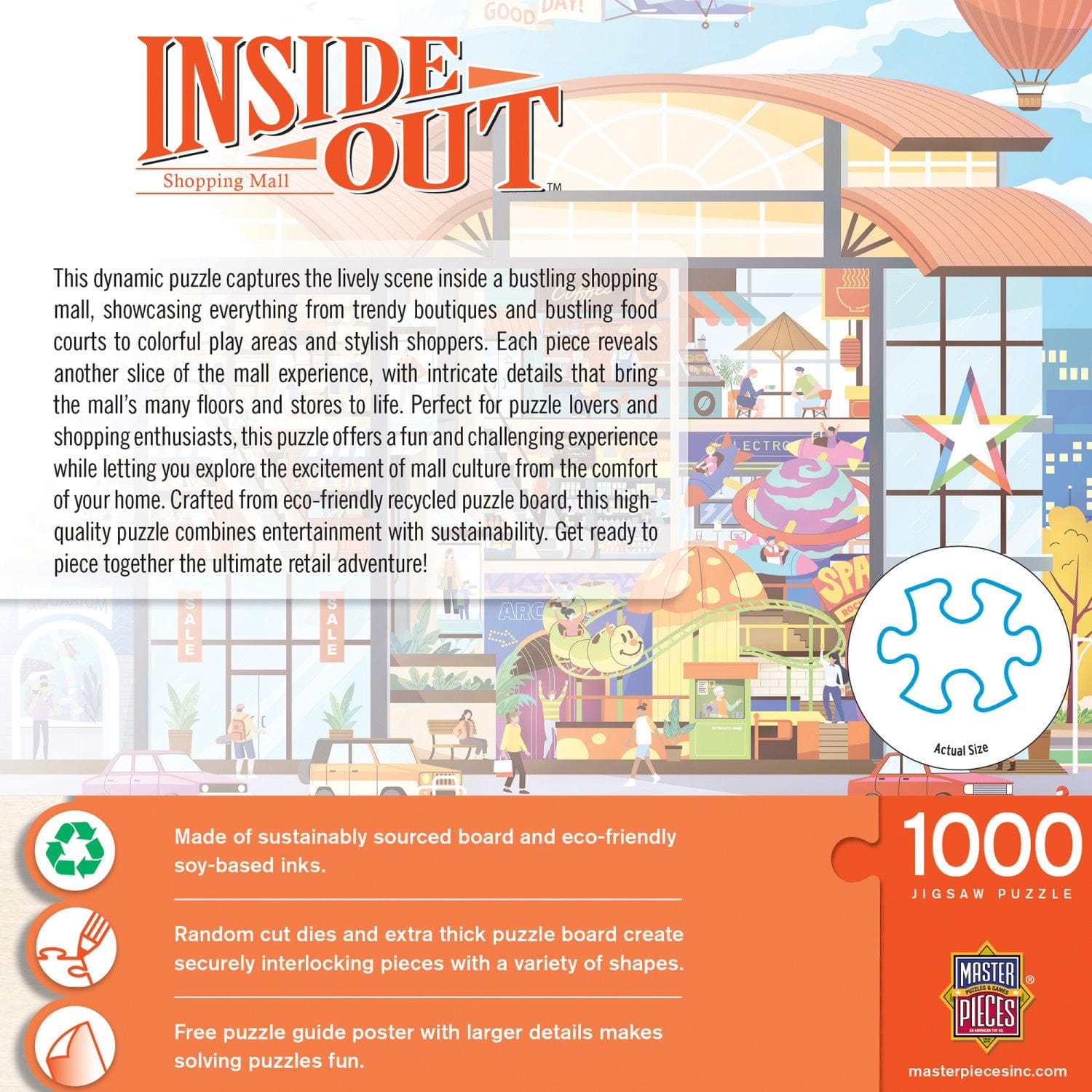 Inside Out - Shopping Mall 1000 Piece Jigsaw Puzzle