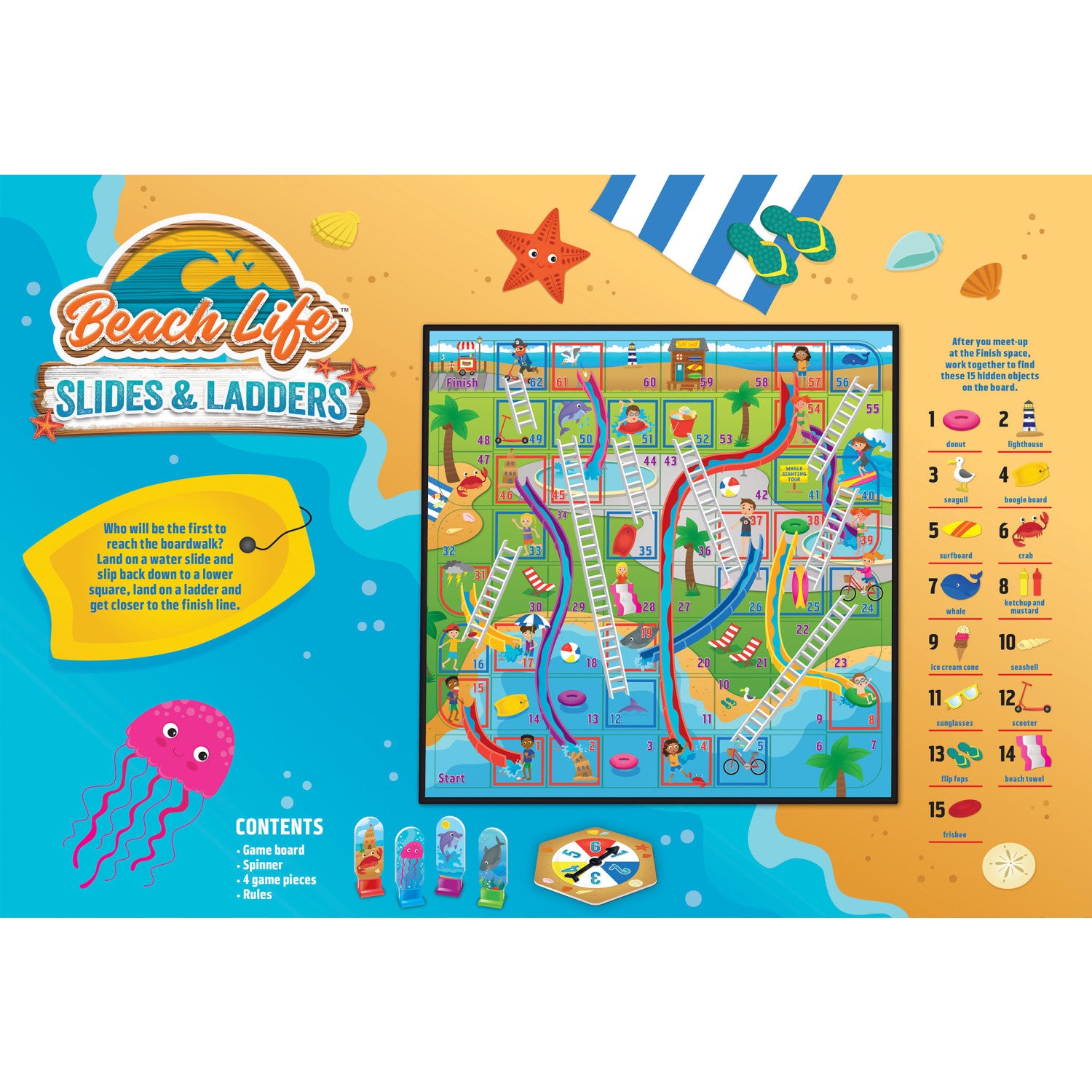 Beach Life - Slides & Ladders Board Game | MasterPieces – MasterPieces  Puzzle Company INC