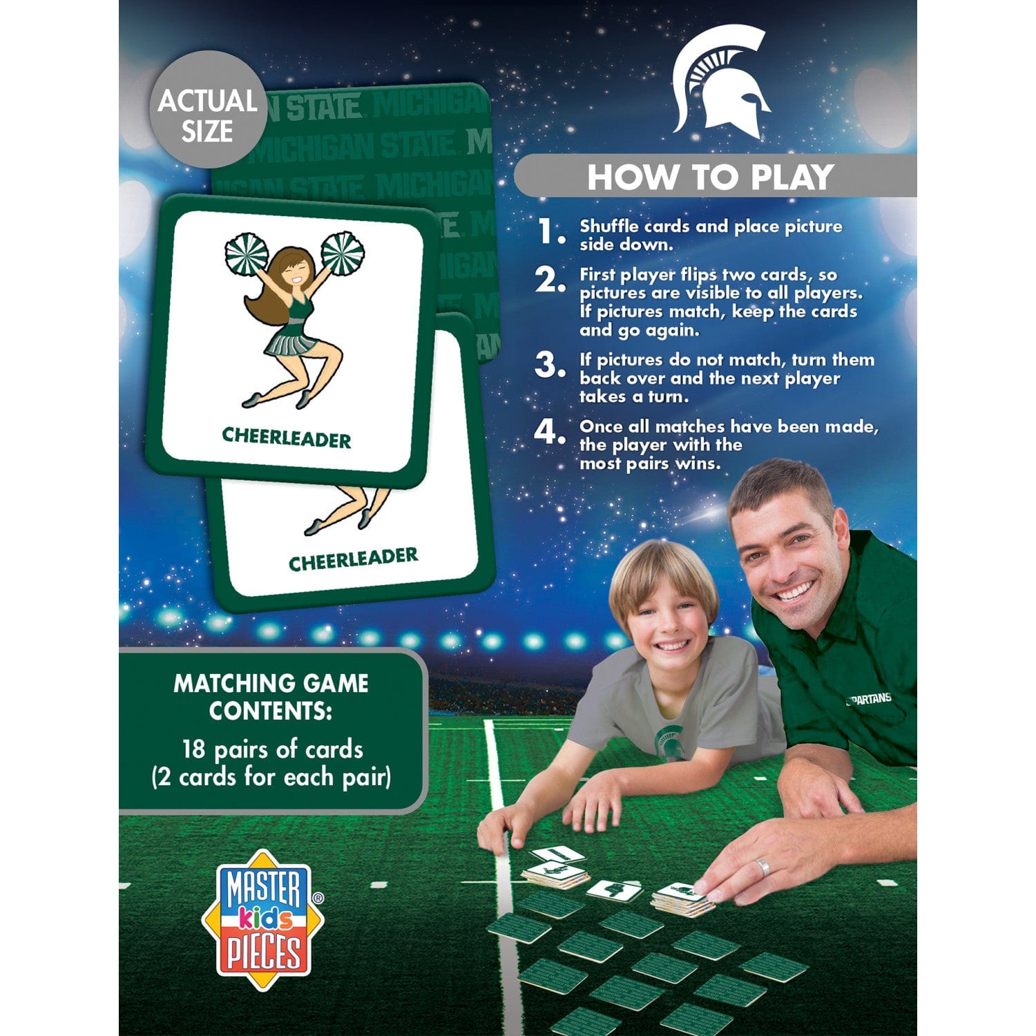 Michigan State Spartans Matching Game