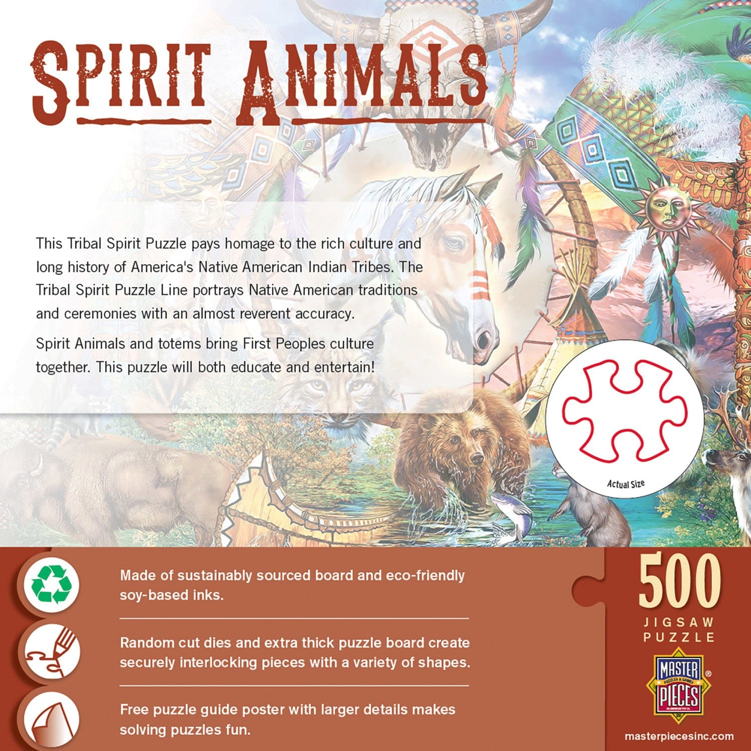 Tribal Spirit - Spirit Animals 500 Piece Jigsaw Puzzle