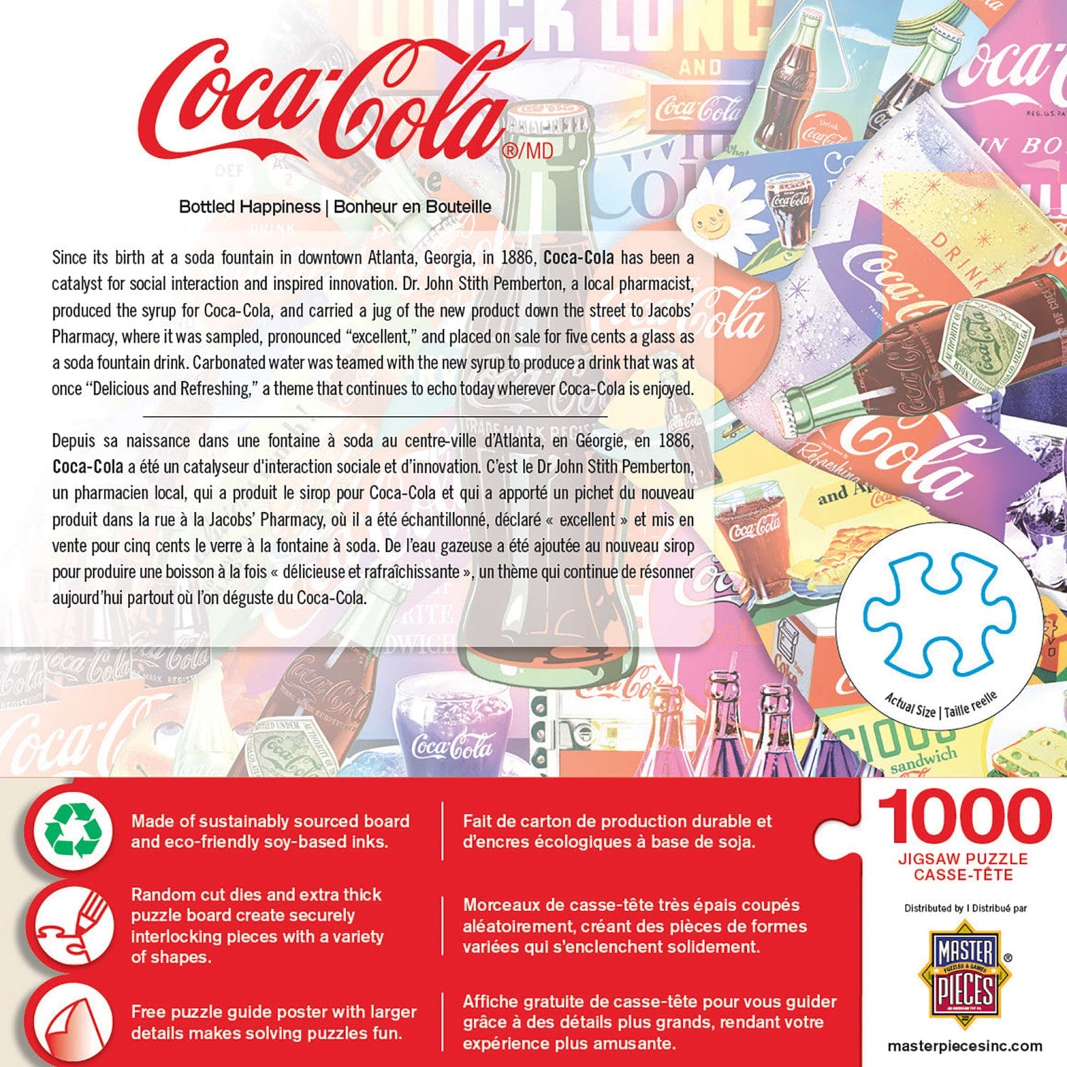 Coca-Cola - Bottled Happiness 1000 Piece Puzzle