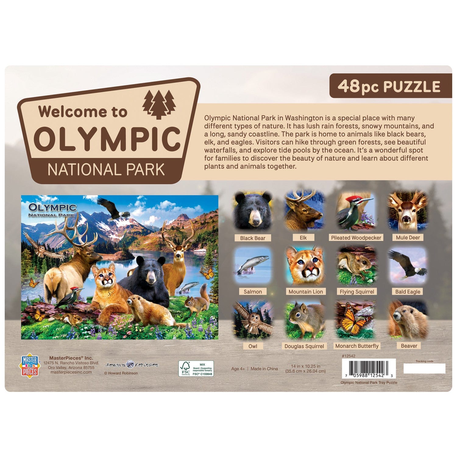 Olympic National Park 48 Piece Tray Puzzle