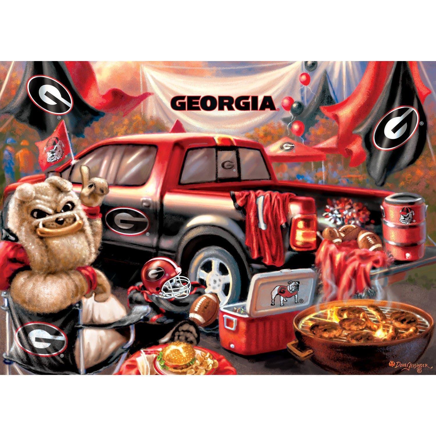 Georgia Bulldogs NCAA Gameday 1000pc Puzzle