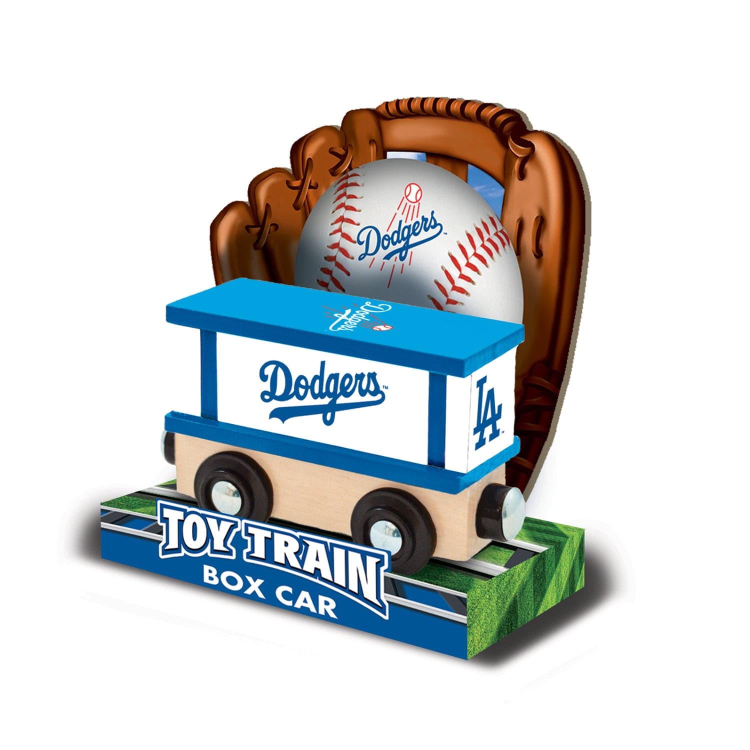 Los Angeles Dodgers MLB Wood Box Train Car