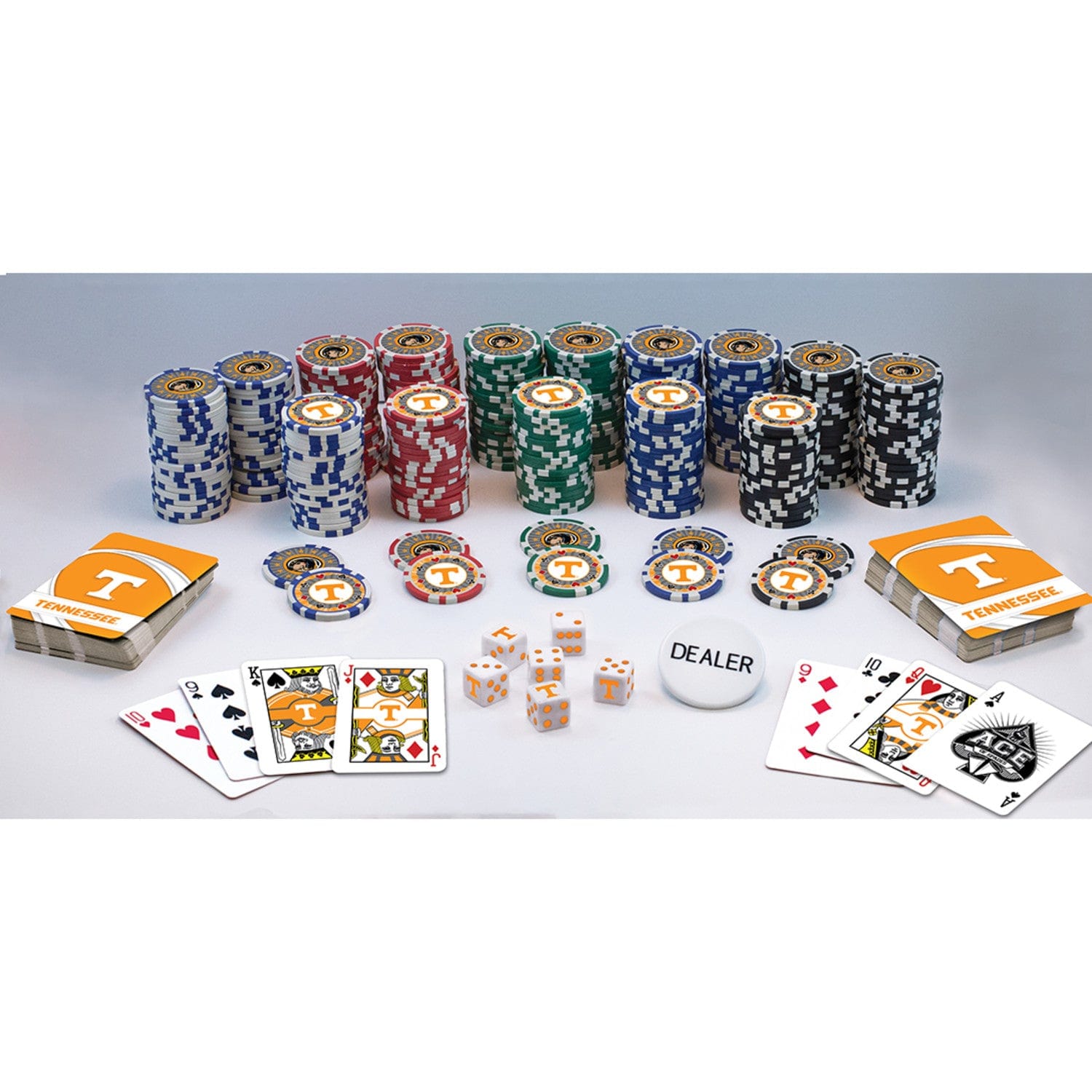 Tennessee Volunteers NCAA 300pc Poker Set