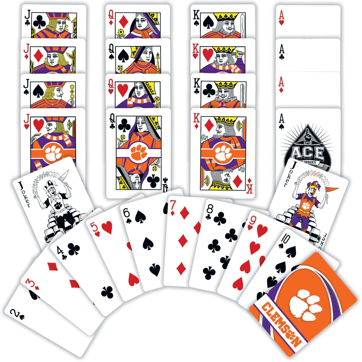 Clemson Tigers NCAA Playing Cards