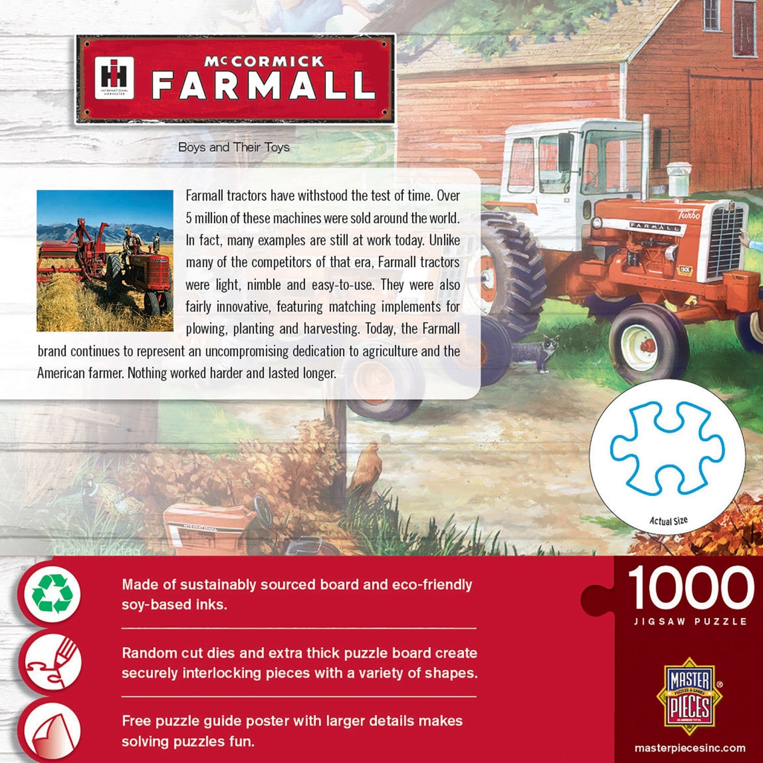 Farmall - Boys and Their Toys 1000 Piece Jigsaw Puzzle