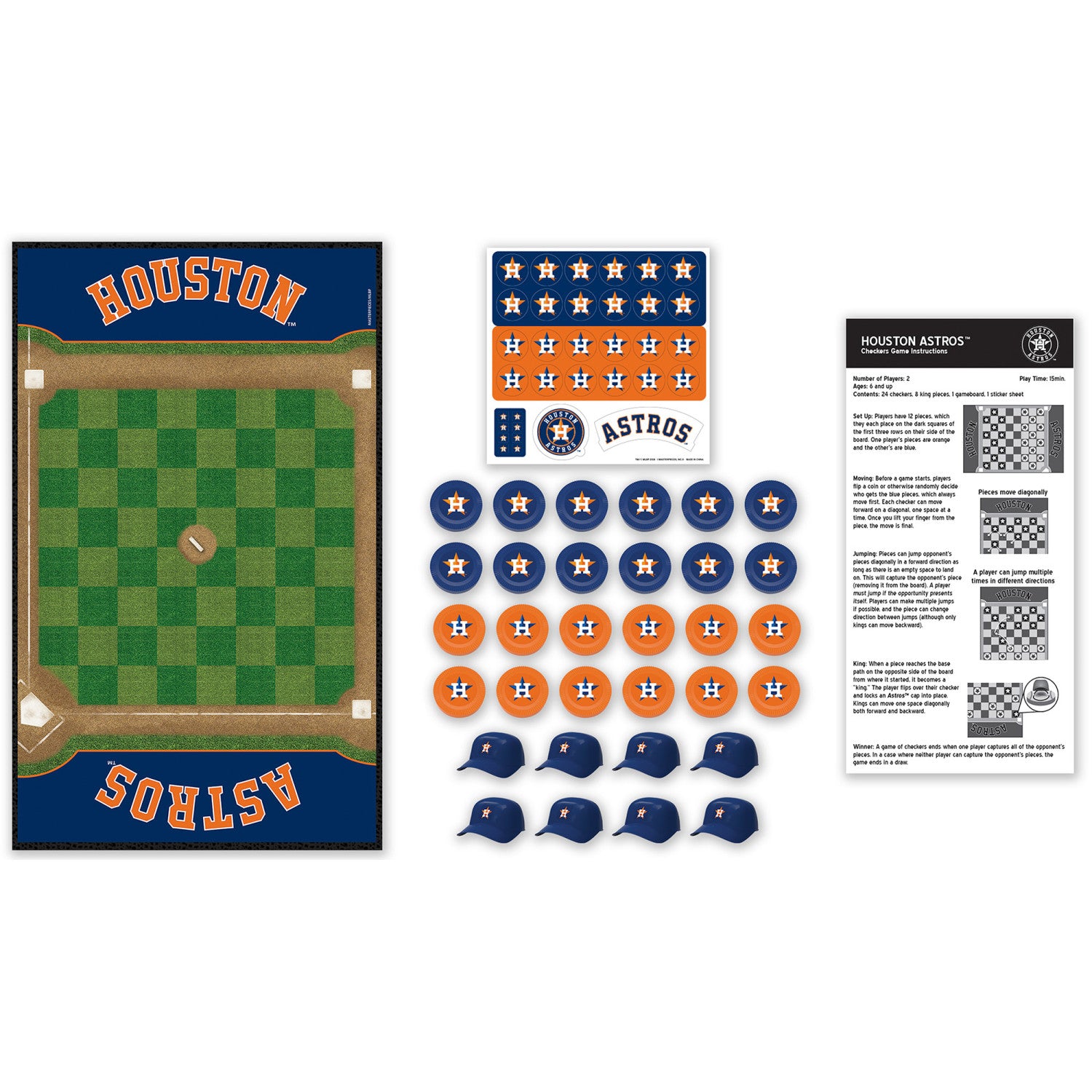 Houston Astros MLB Checkers