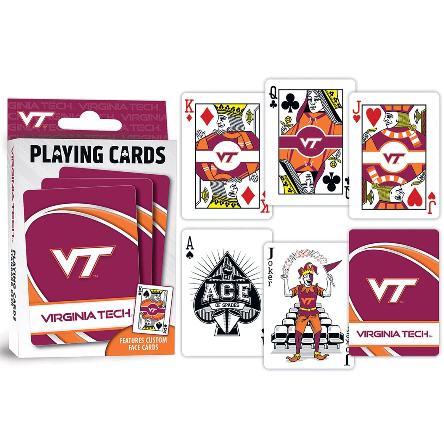 Virginia Tech Hokies Playing Cards - 54 Card Deck