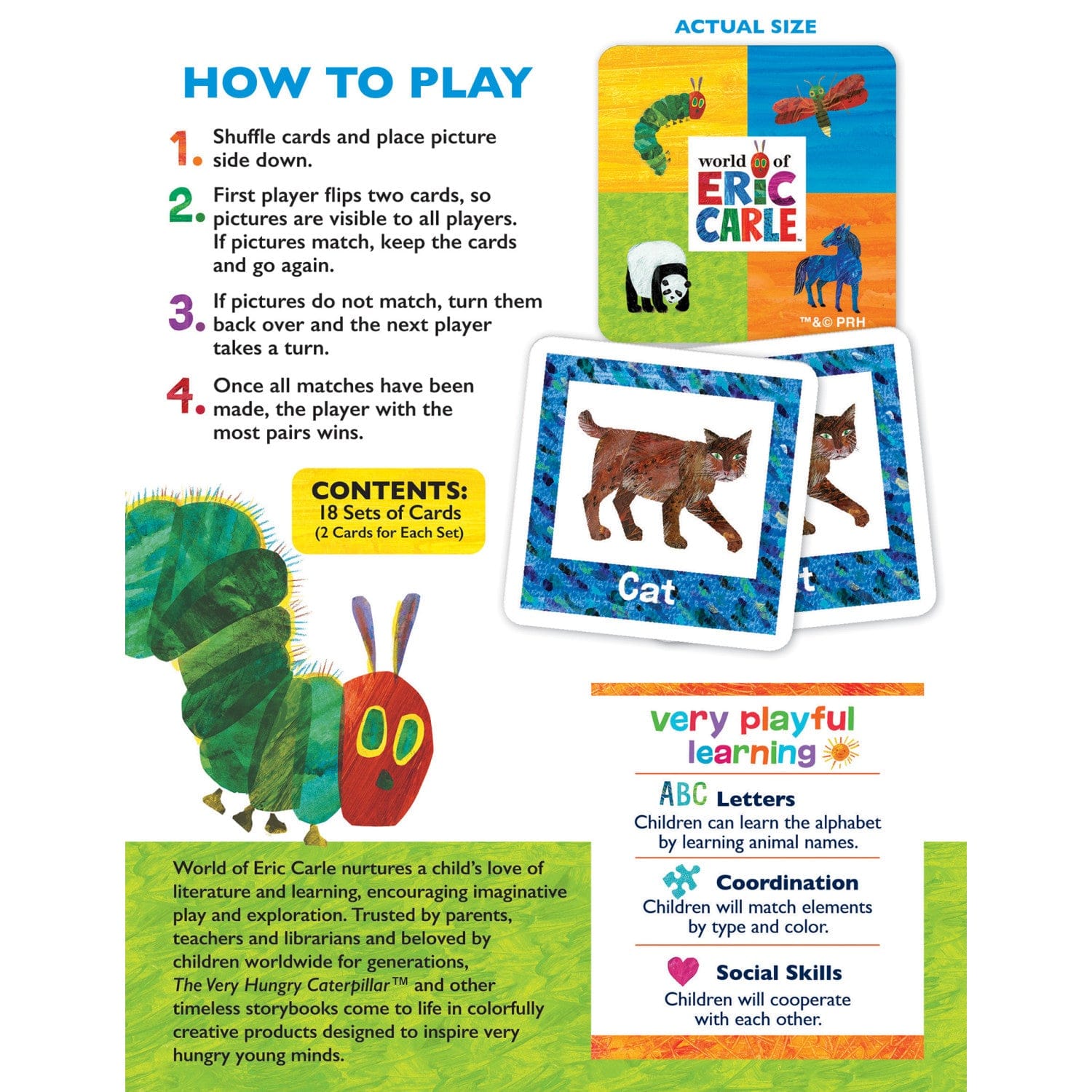 World of Eric Carle Matching Travel Game