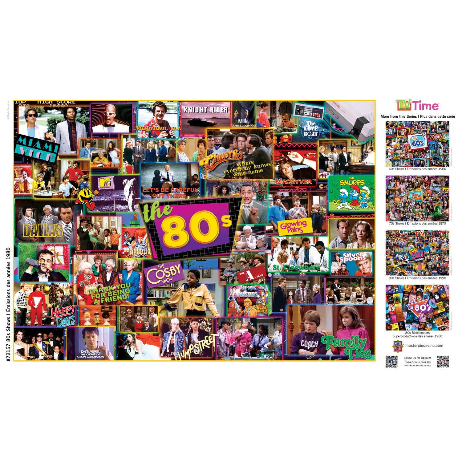 MasterPieces | TV Time - 80's Shows 1000 Piece Puzzle – MasterPieces ...