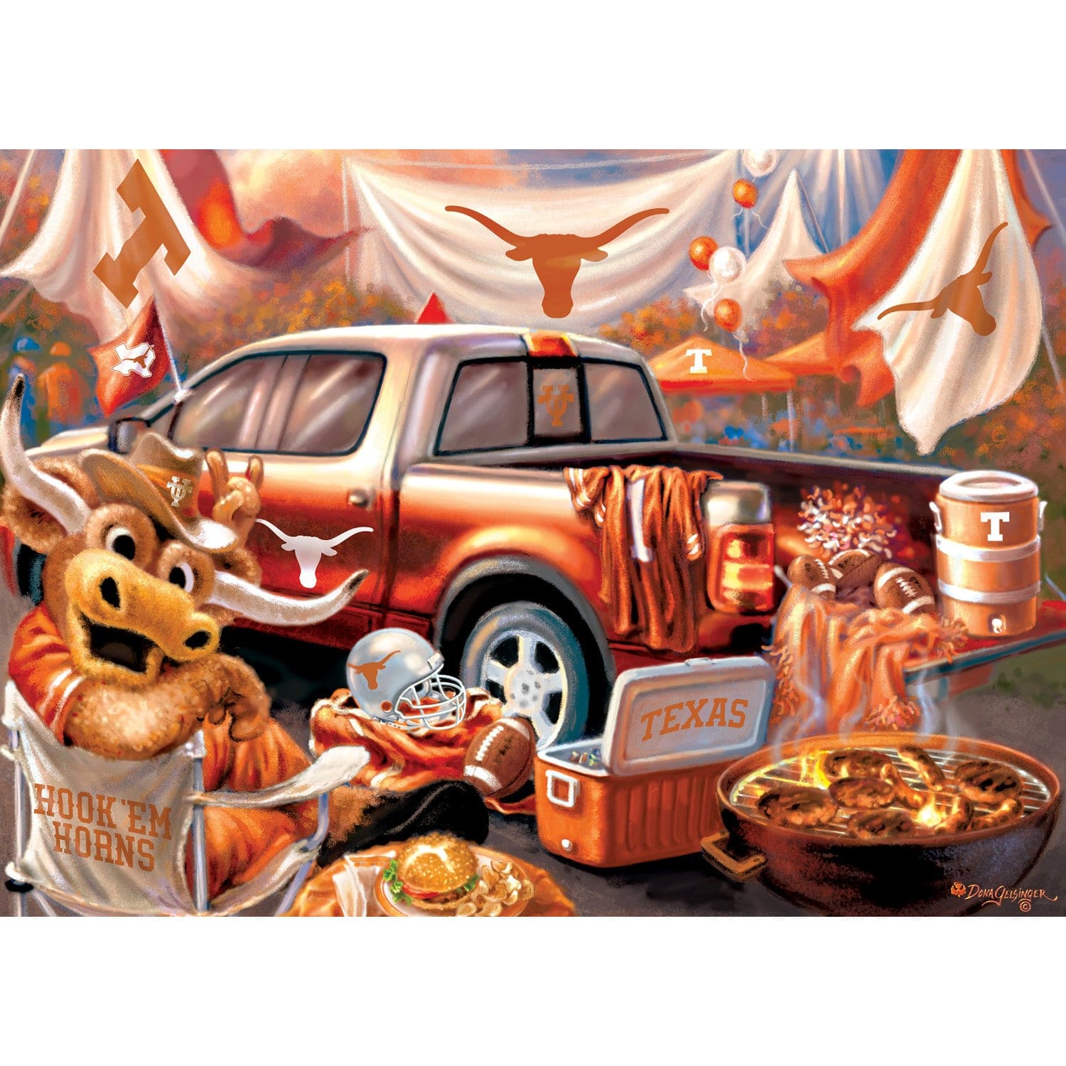 Texas Longhorns NCAA Gameday 1000pc Puzzle